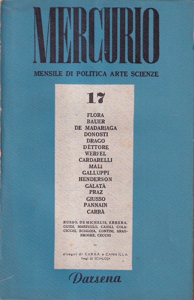 Mercurio. Mensile di politica, arte, scienze - anno III, n. …