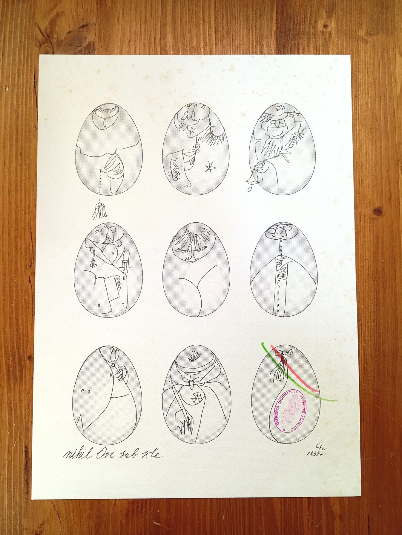 Nihil Ovi Sub Sole [disegno]