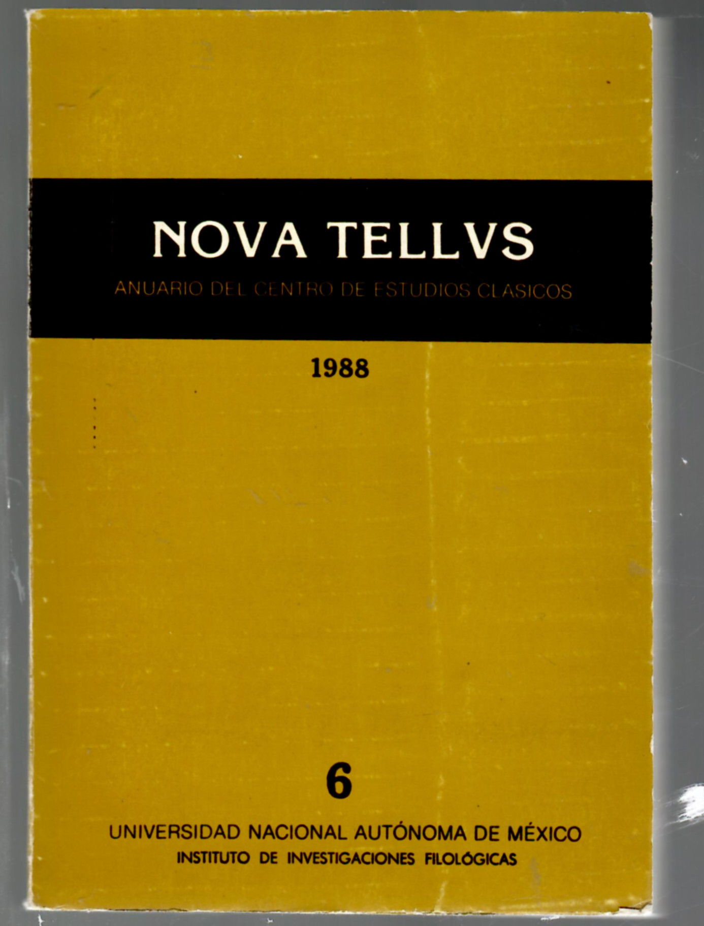 Nova Tellus. Anuario del Centro de Estudios Clasicos n. 6 …