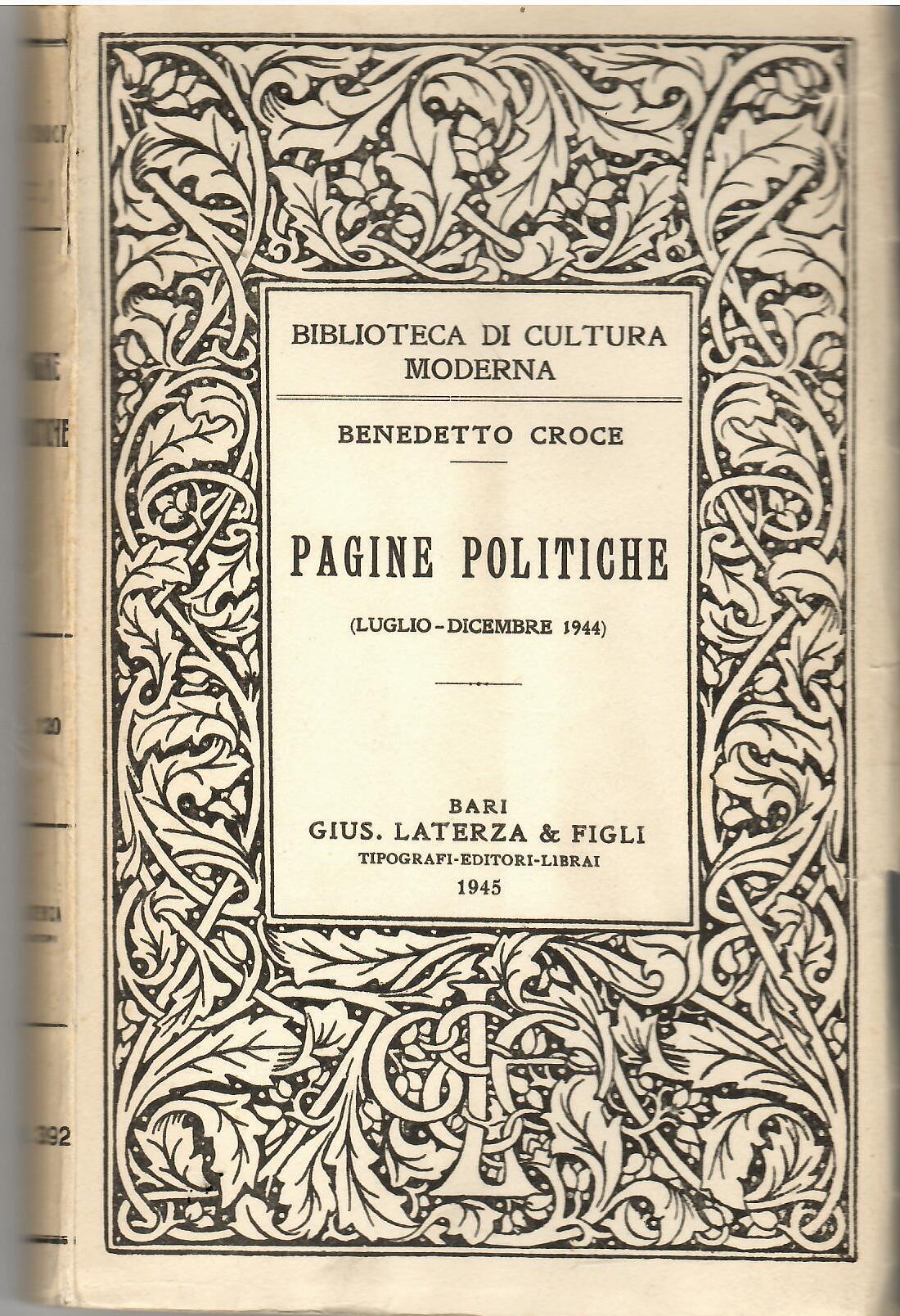 Pagine Politiche (luglio-Dicembre 1944)