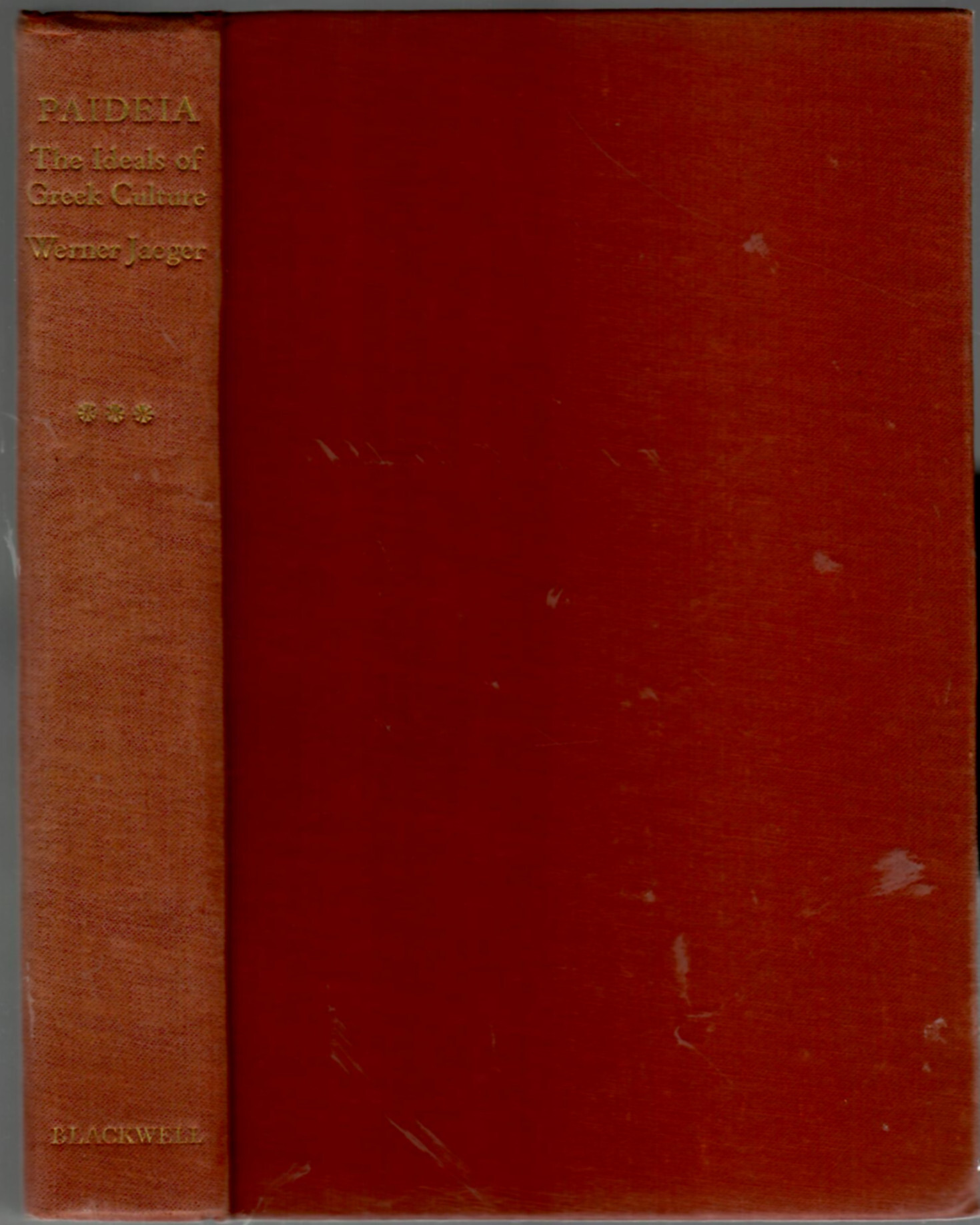 Paideia the Ideals of Greek Culture volume III: The conflict …