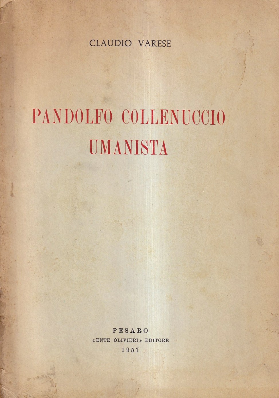 Pandolfo Collenuccio umanista