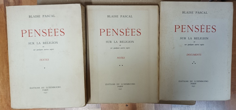 Pensées sur la religion et sur quelques autres sujets. Textes …