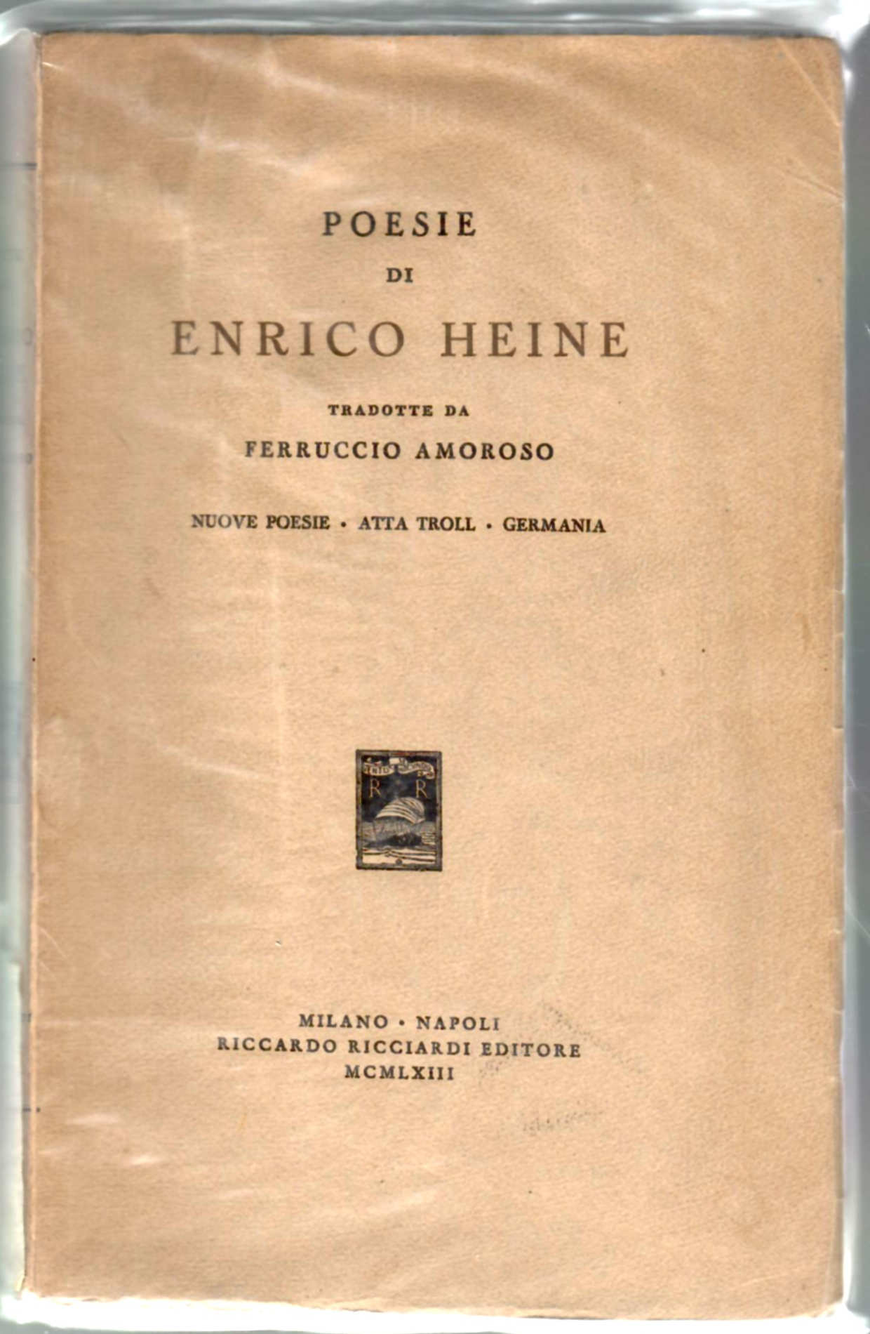 Poesie - Nuove Poesie Atta Troll Germania