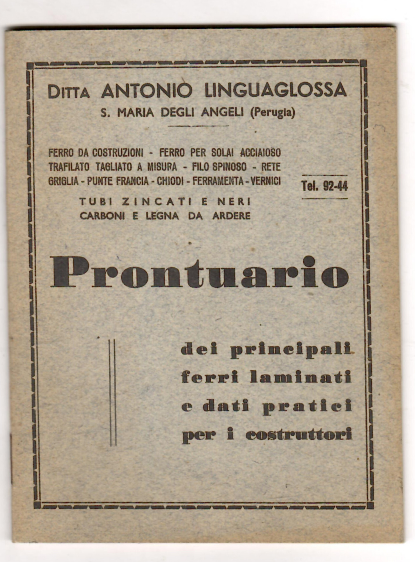 Prontuario dei principali ferri laminati e dati pratici per i …