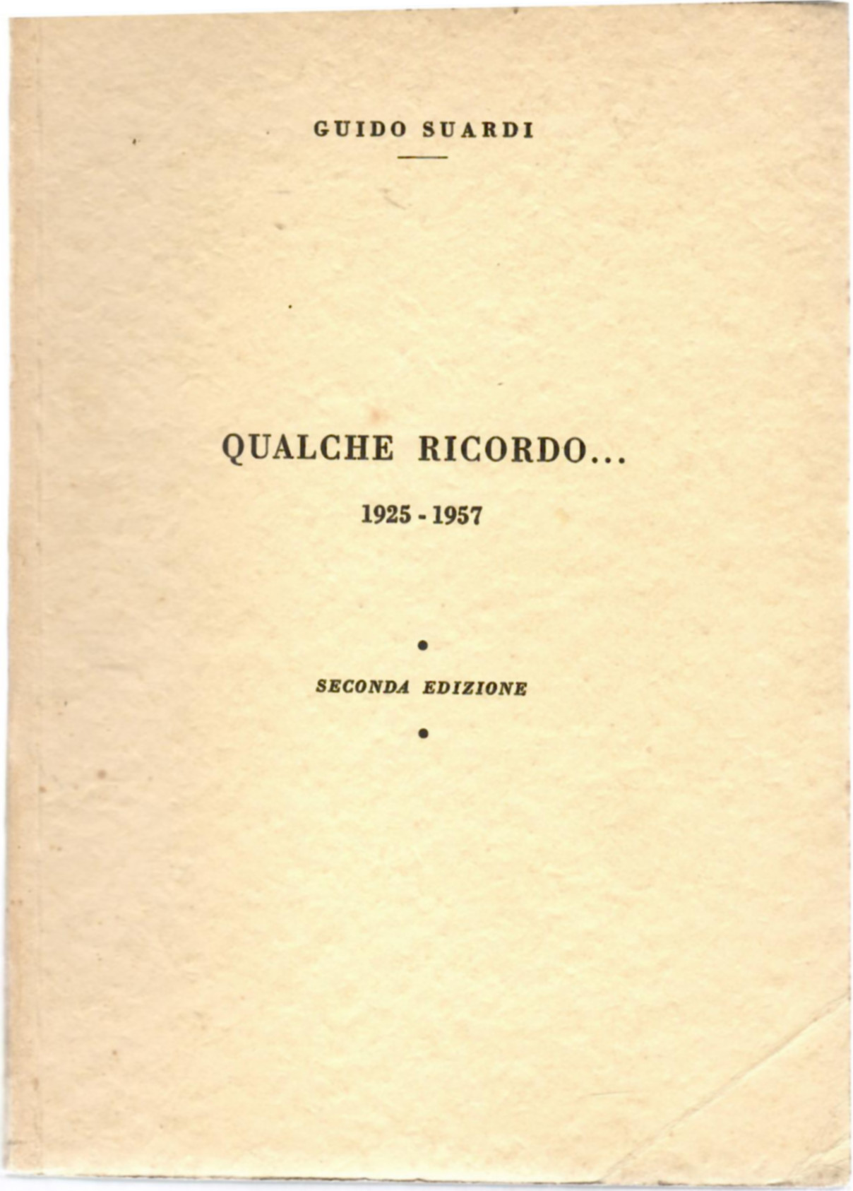 Qualche Ricordo 1952-1957