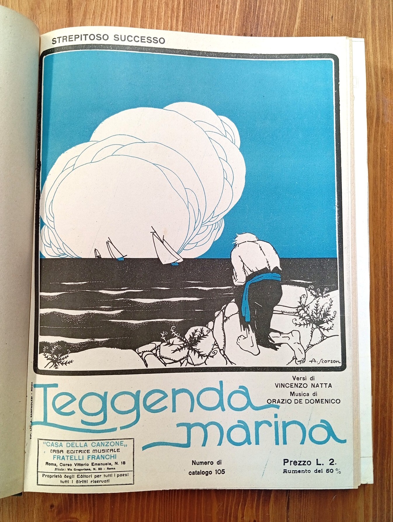 Raccolta di spartiti musicali di canzoni popolari d'ambito napoletano (primi …