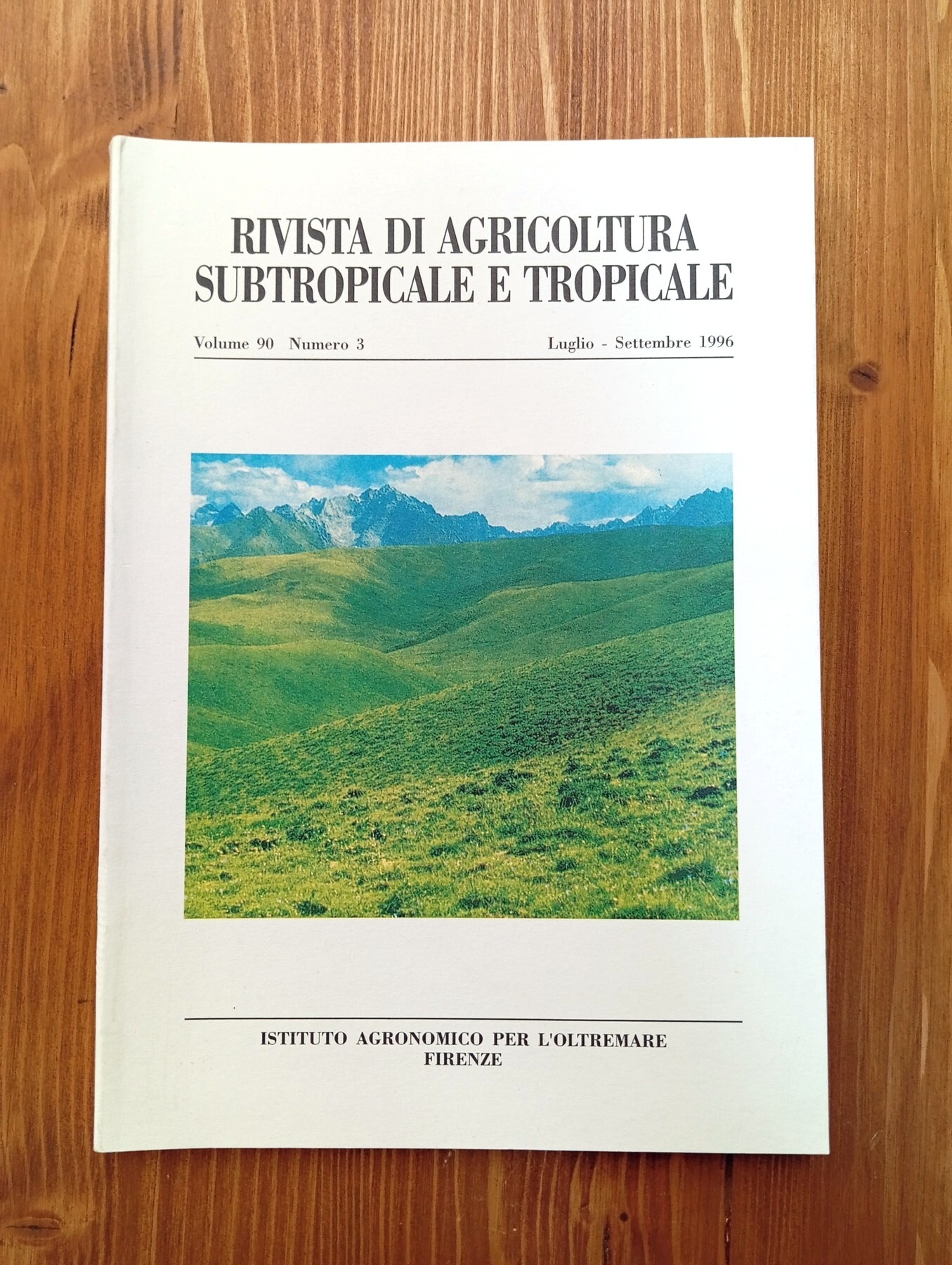 Rivista di agricoltura subtropicale e tropicale - vol. 90, n. …