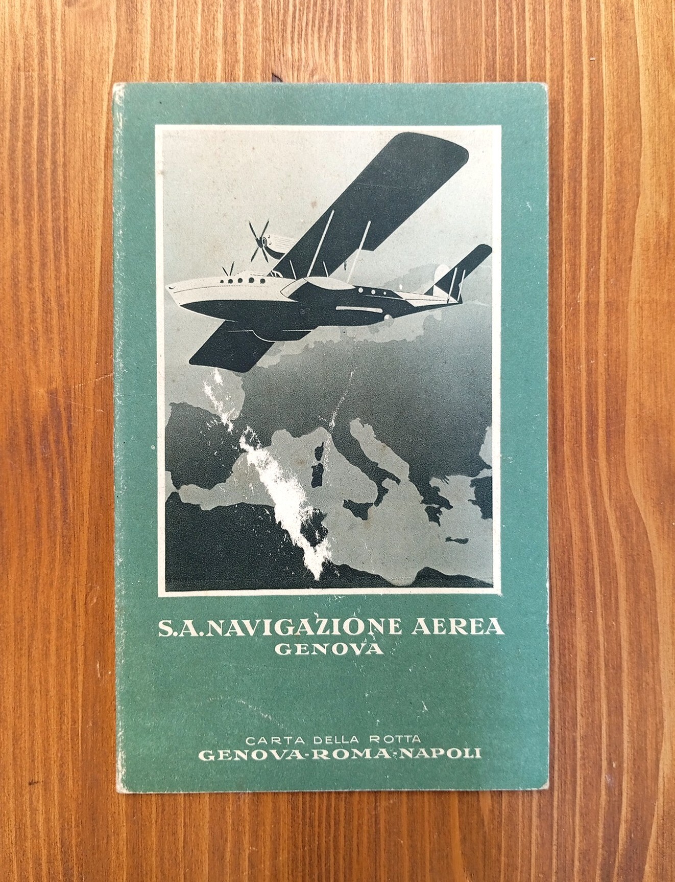 S. A. Navigazione Aerea, Genova: Carta della rotta Genova - …