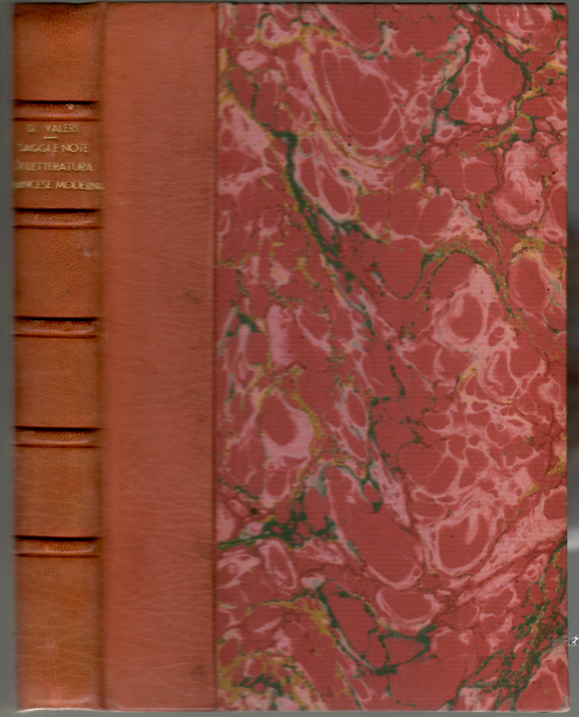 saggi e note di letteratura francese Moderna