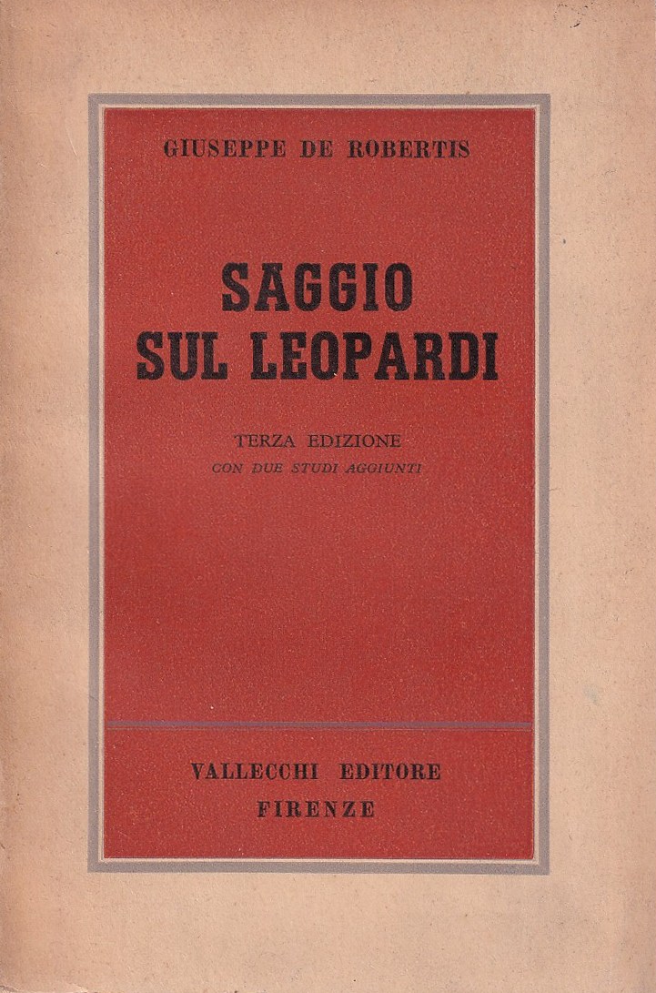 Saggio sul Leopardi