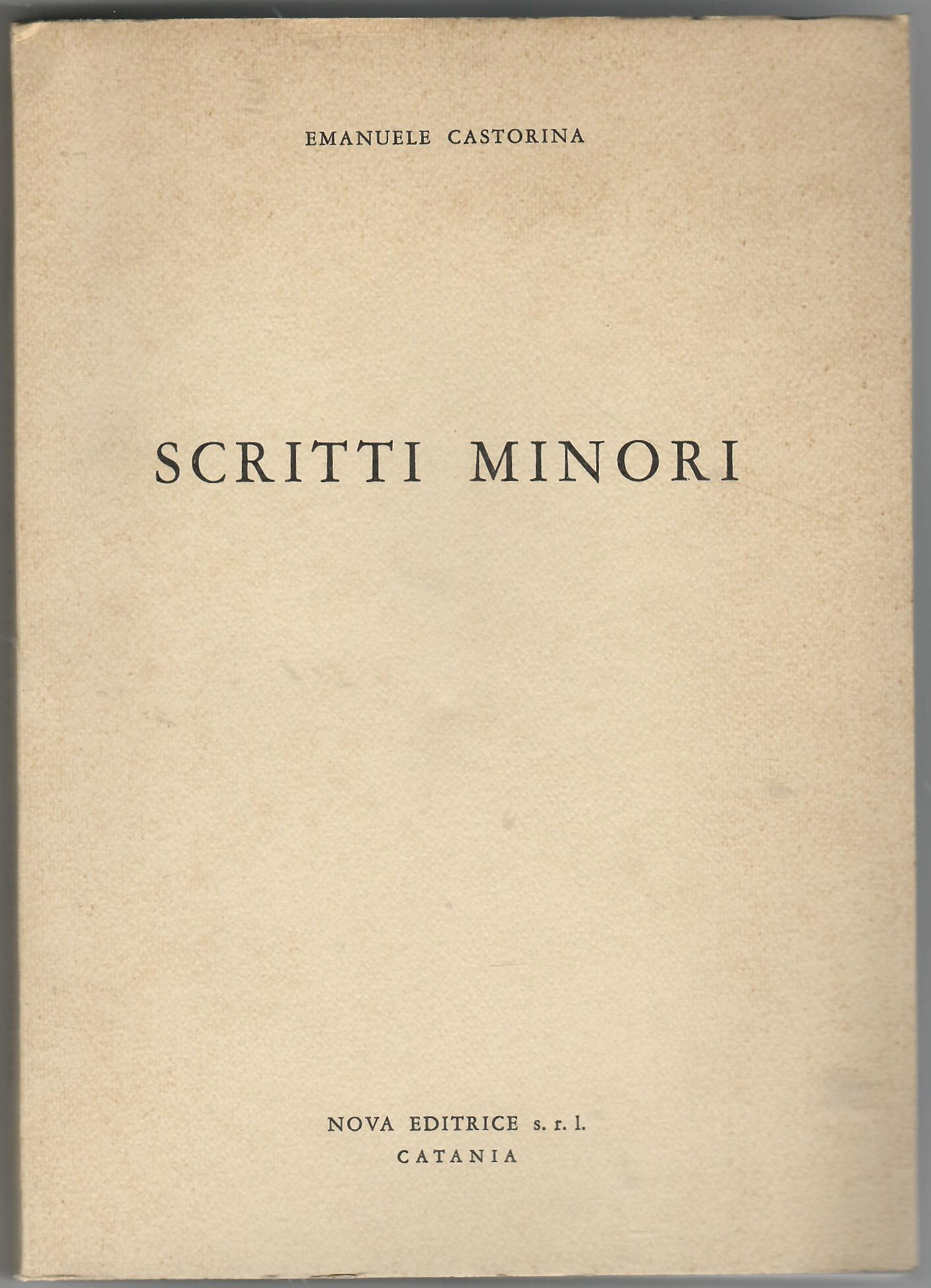 Scritti minori