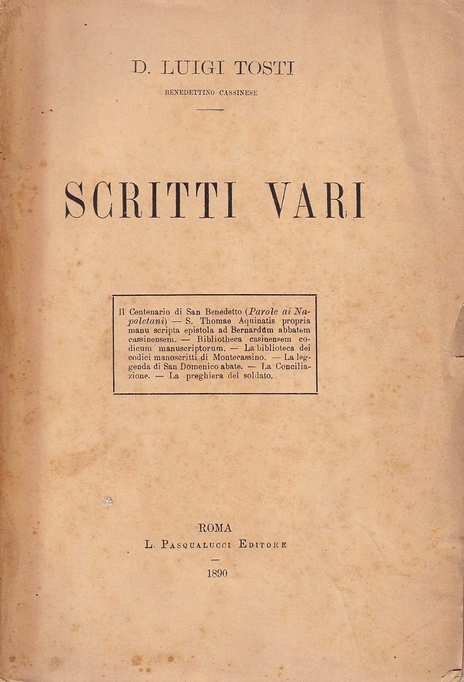 Scritti vari