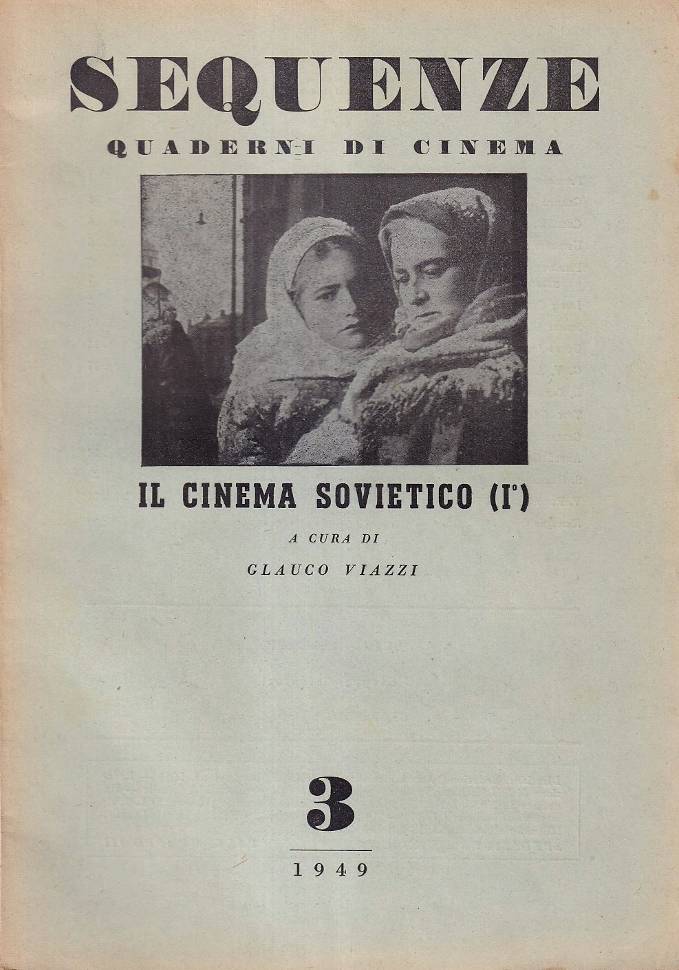 Sequenze. Quaderni di cinema - Anno I, n. 3, novembre …