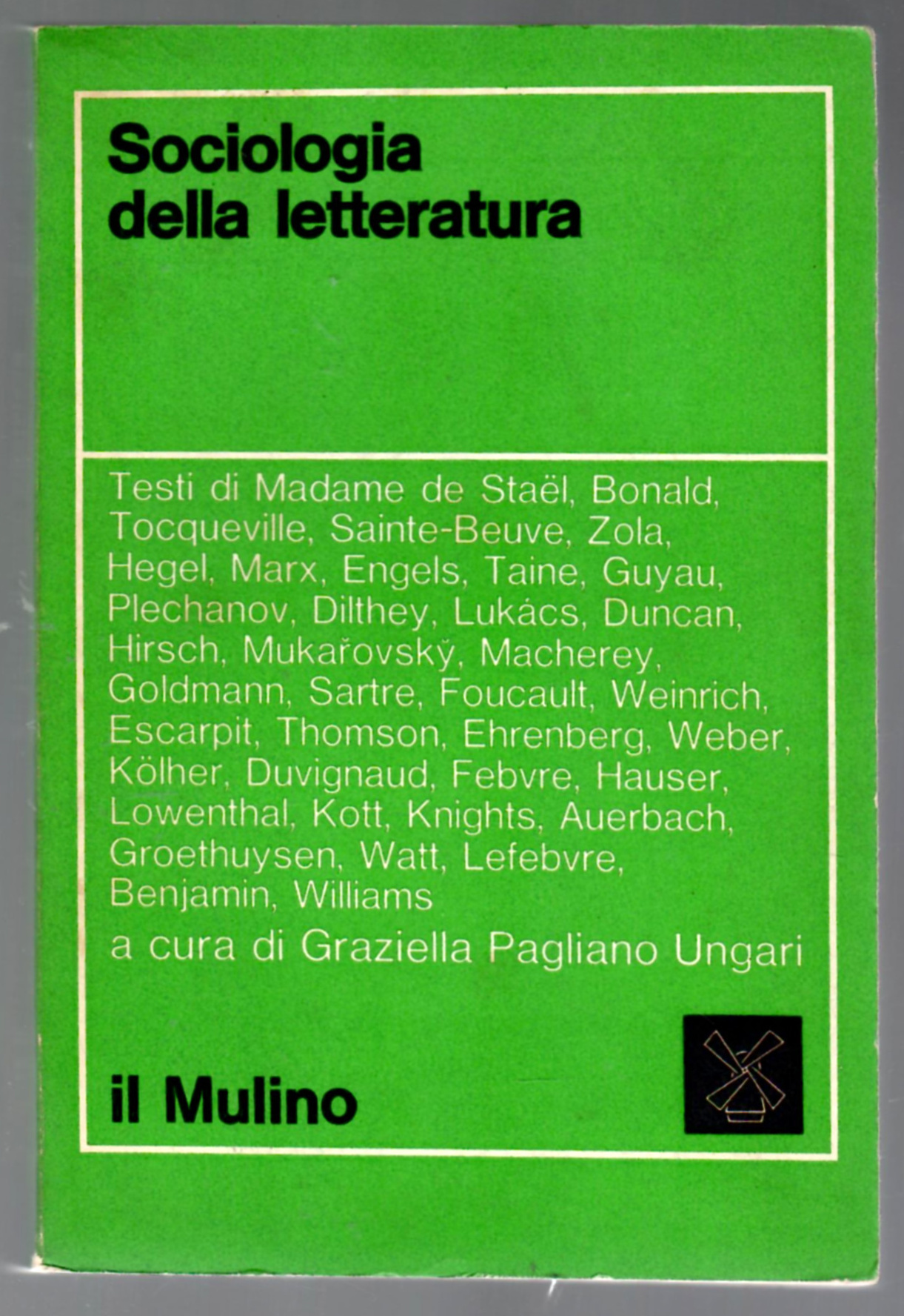 Sociologia Della Letteratura