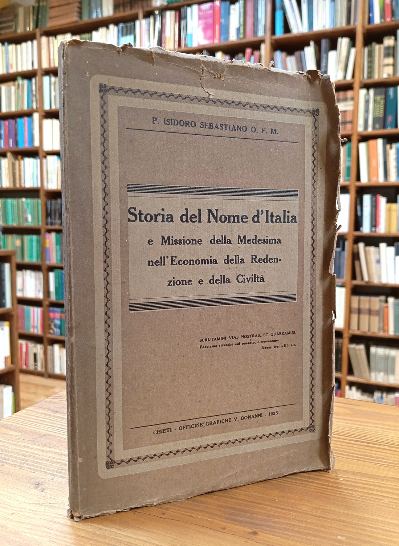 Storia del nome d'Italia e missione della medesima nell'economia della …
