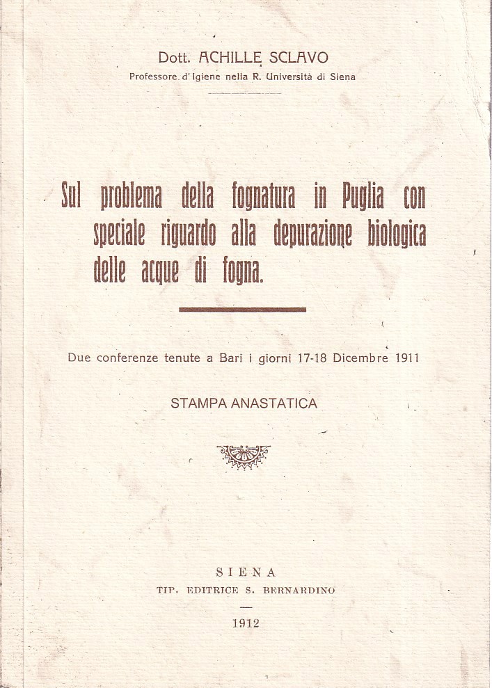 Sul problema della fognatura in Puglia con speciale riguardo alla …