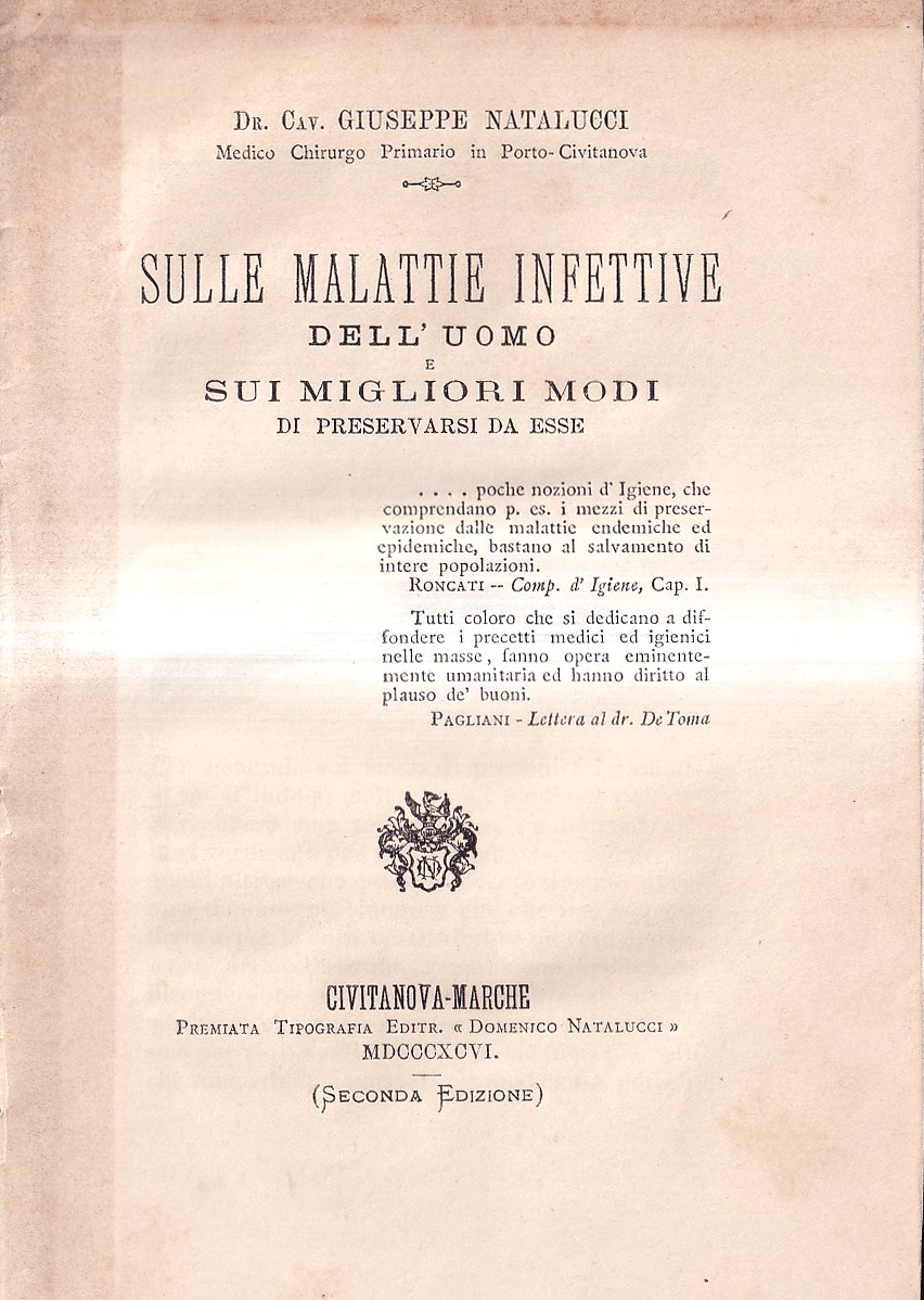 Sulle malattie infettive dell'uomo e sui migliori modi di preservarsi …