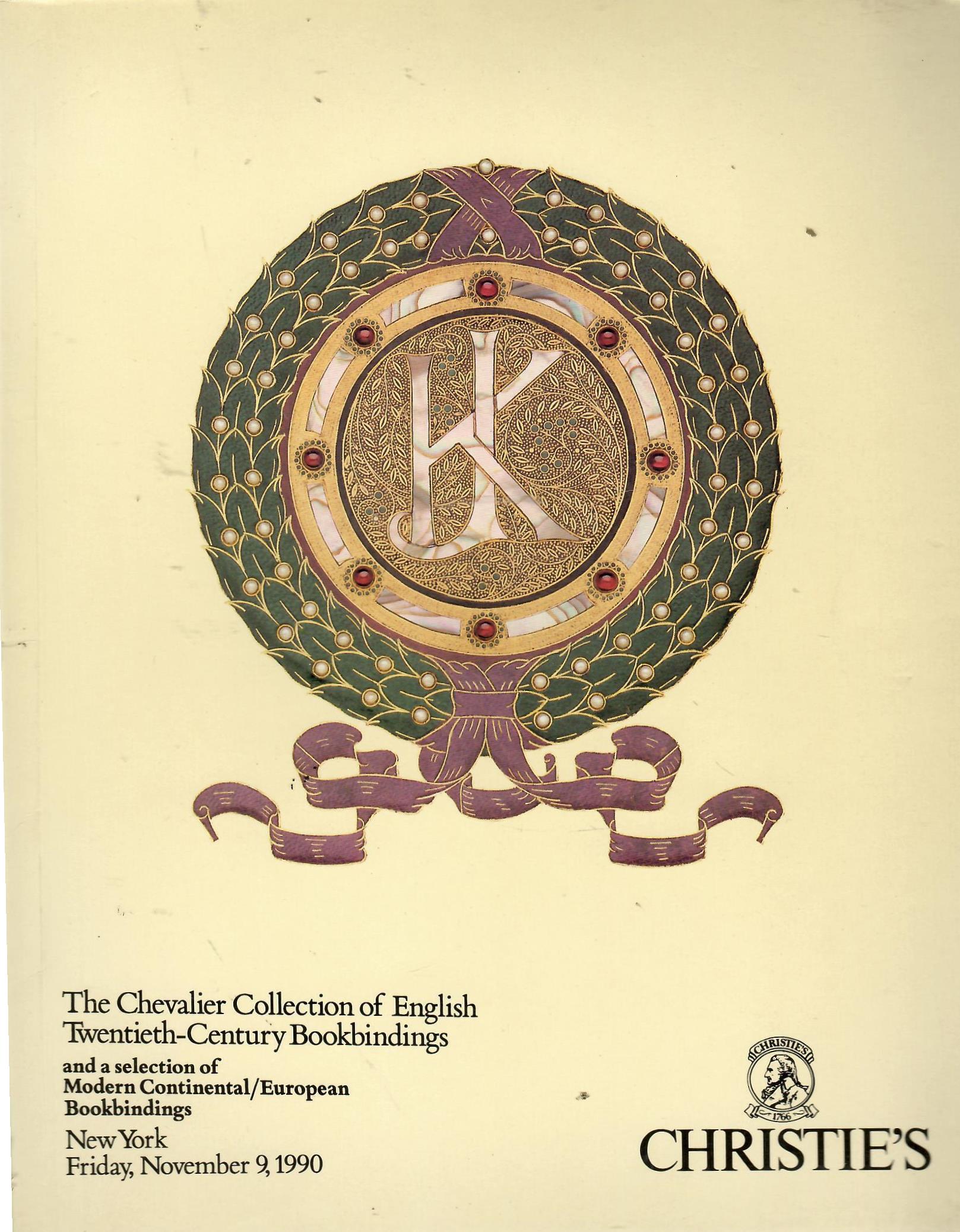 THE CHEVALIER COLLECTION OF ENGLISH TWENTIETH-CENTURY BOOKBINDINGS: AND A SELECTION …