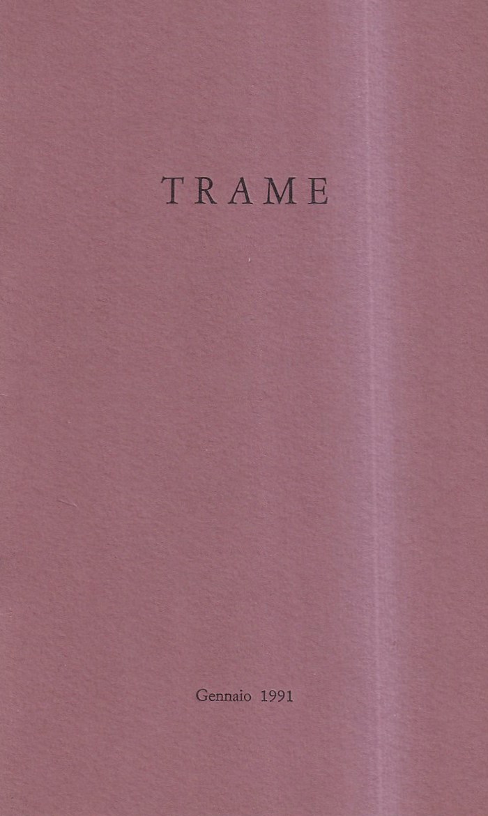 Trame - anno III, n. 5, gennaio 1991