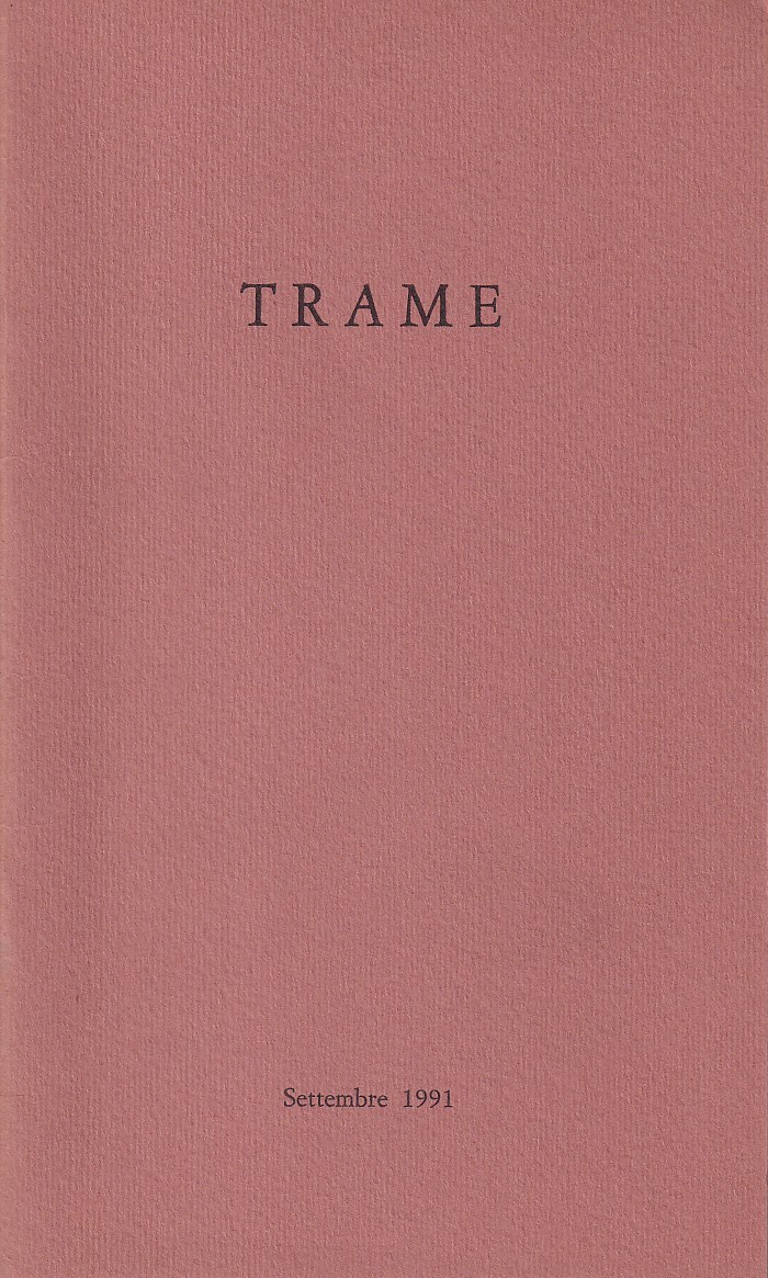 Trame - anno III, n. 7, settembre 1991