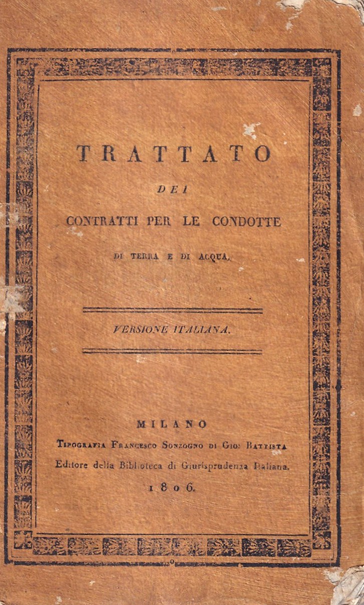Trattato dei contratti per le condotte di terra e di …