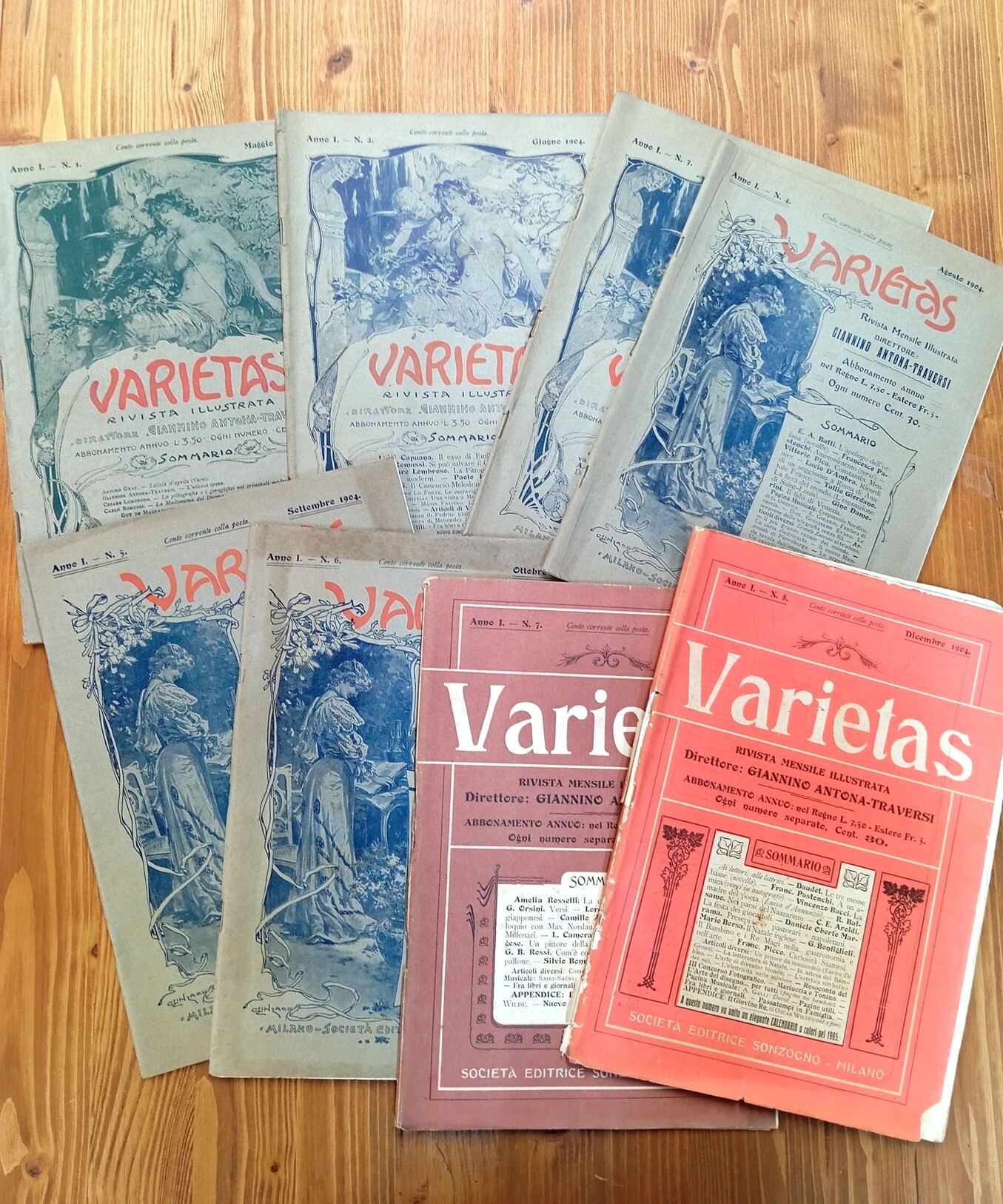 Varietas. Rivista mensile illustrata - anno I, nn. 1-8, maggio-dicembre …