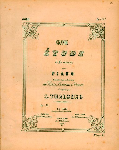 [Op. 36. Impromptu] Grande étude en La mineur pour piano. …