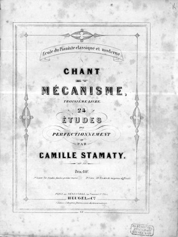 Chant et mécanisme, troisième livre. 24 études de perfectionnement. 3e. …