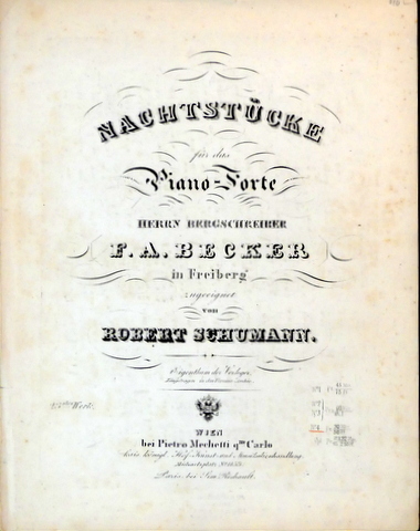 [Op. 023, Nr. 4] Nachtstücke für das Pianoforte. Herrn Bergschreiber …