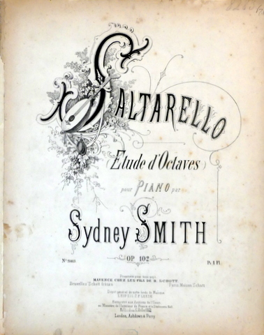 [Op. 102] Saltarello. Etude d`octaves pour piano. Op. 102