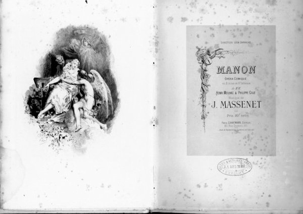 Manon. Opéra comique en 5 actes et 6 tableaux de …