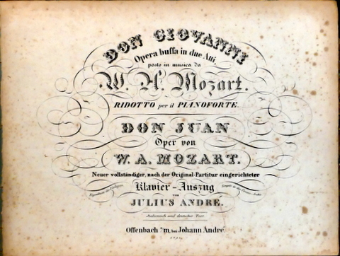 [K 527] Don Giovanni. Opera buffa in due atti. Ridotto …