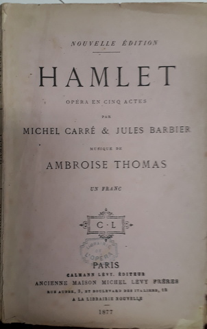 [Libretto] Hamlet. Nouvelle éd