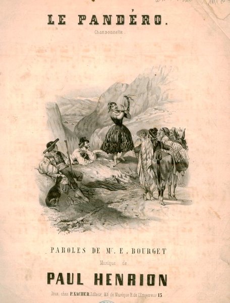 Le pandéro. Chansonette. Paroles de Mr. E. Bourget