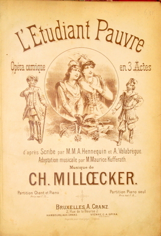 L`Etudiant pauvre. Opéra comique en 3 actes d`après Scribe par …
