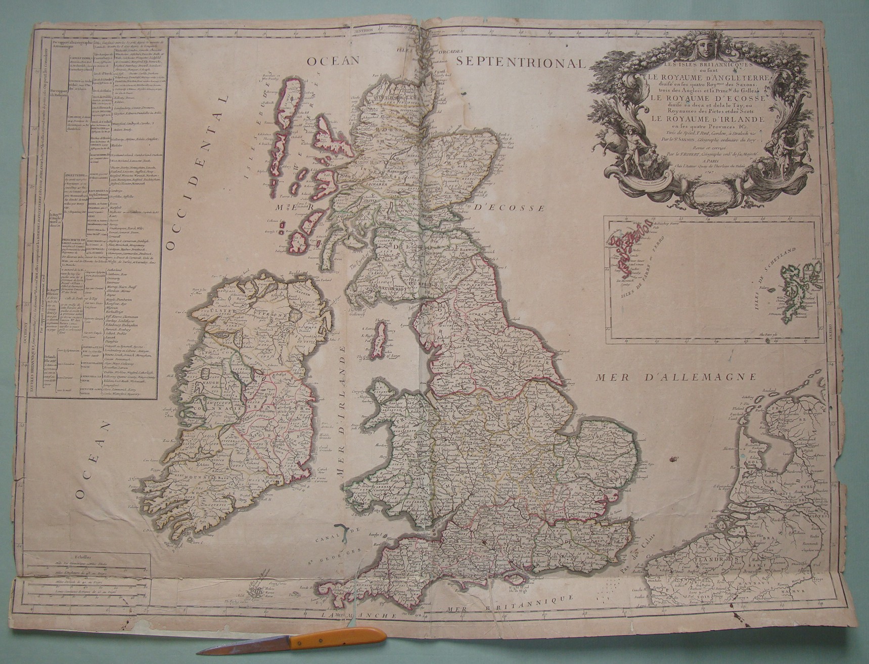 LES ISLES BRITANNICQUES OU SONT LE ROYAUME D'ANGLETERRE, D'ECOSSE ET …