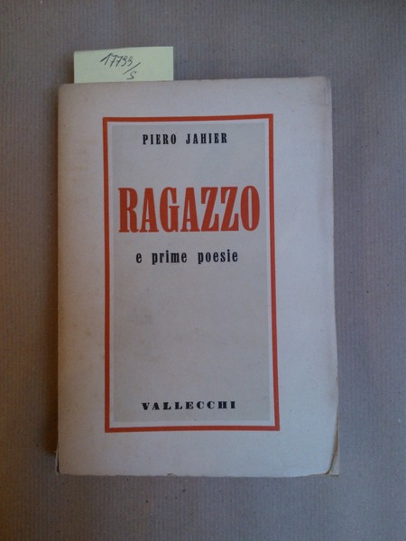 Ragazzo e prime poesie
