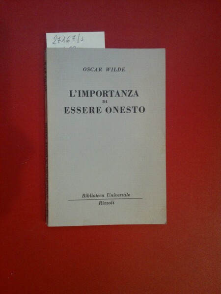 L'importanza di essere onesto