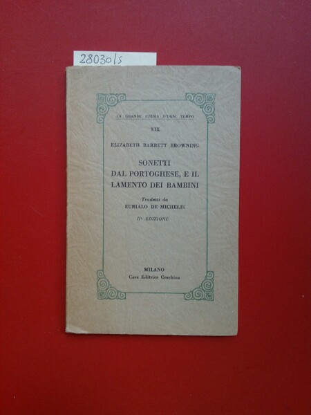 Sonetti dal portoghese, e il lamento dei bambini