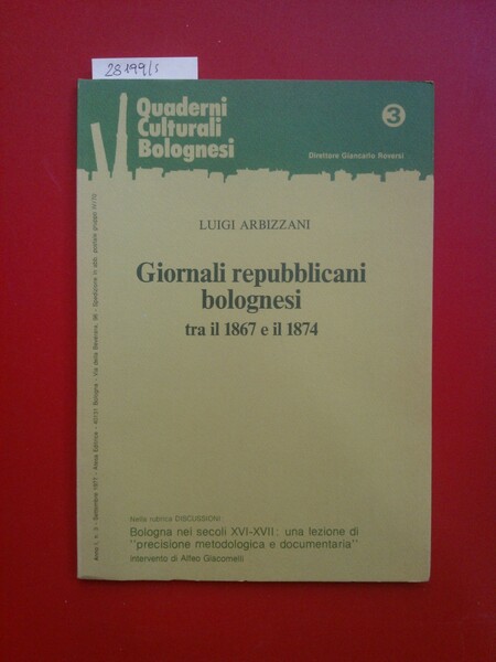 Giornali repubblicani bolognesi tra il 1867 e il 1874