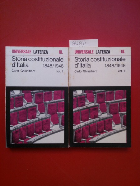 Storia costituzionale d'Italia 1848/1948 due volumi