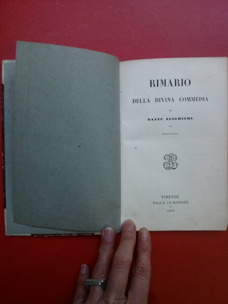 Rimario della Divina Commedia di Dante Alighieri