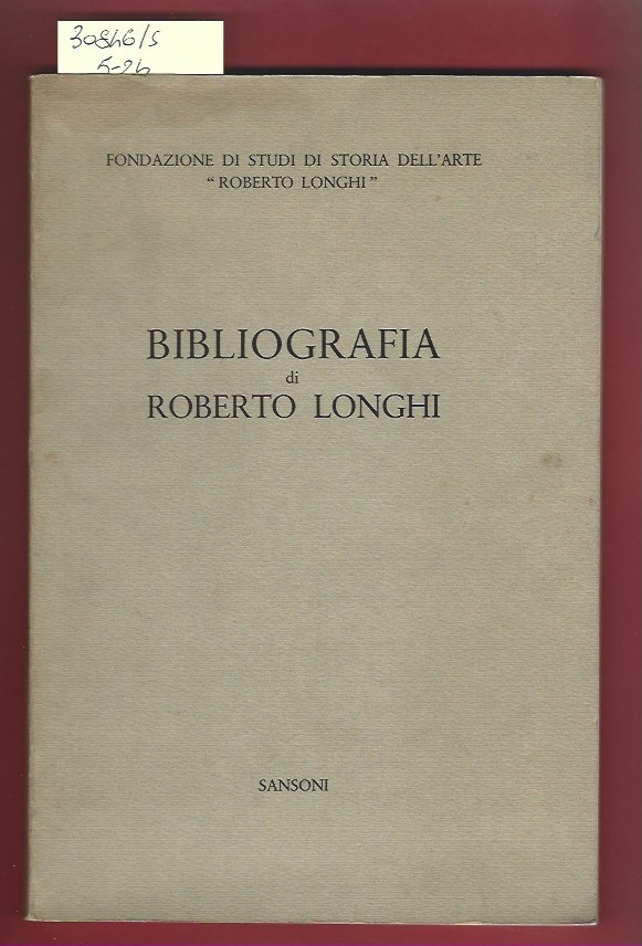 Bibliografia di Roberto Longhi