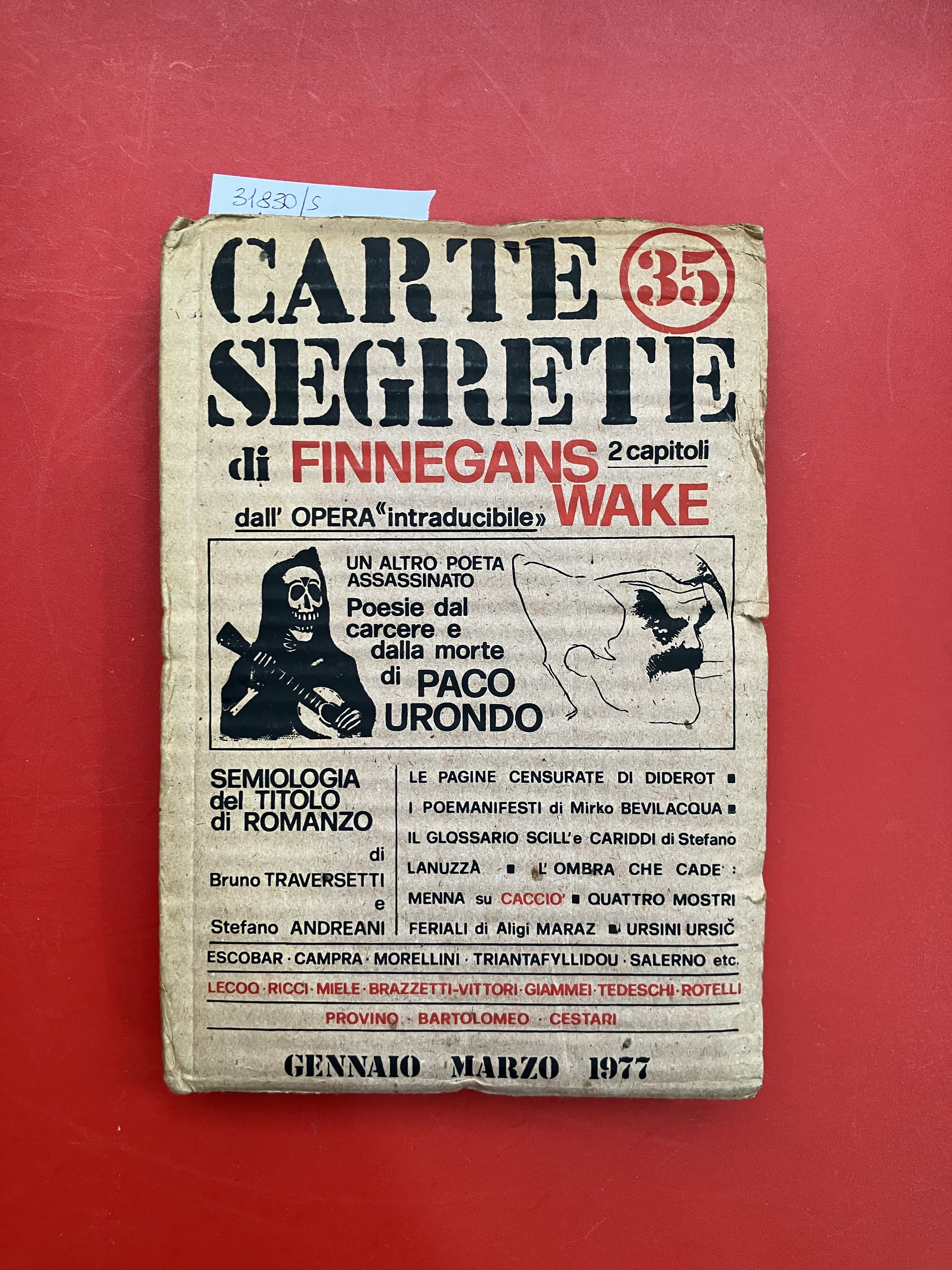 Carte segrete 35, gennaio marzo 1977