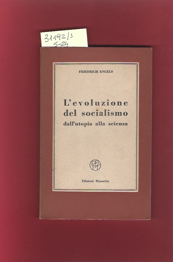 L'evoluzione del socialismo dall'utopia alla scienza