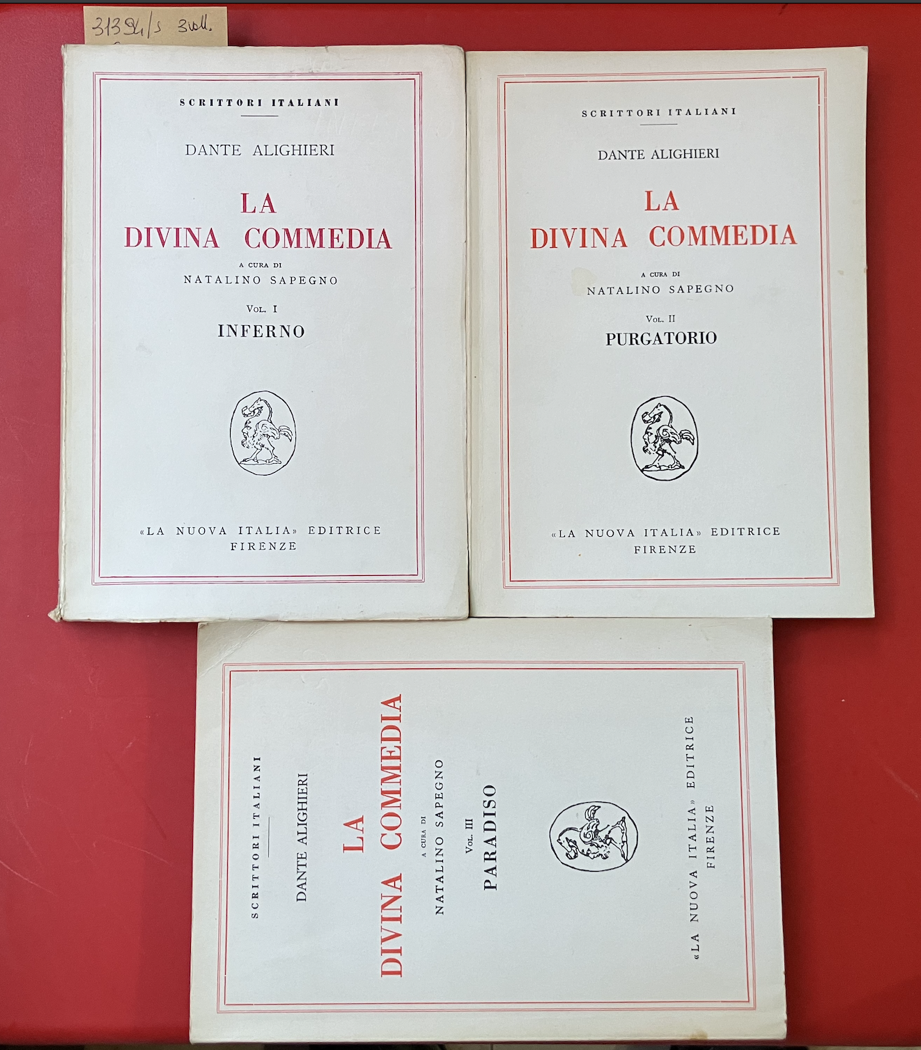 La Divina Commedia tre volumi