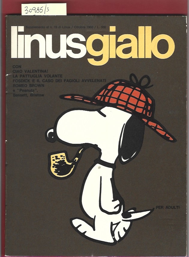Linus giallo suppl. al n. 19 di Linus, ottobre 1966