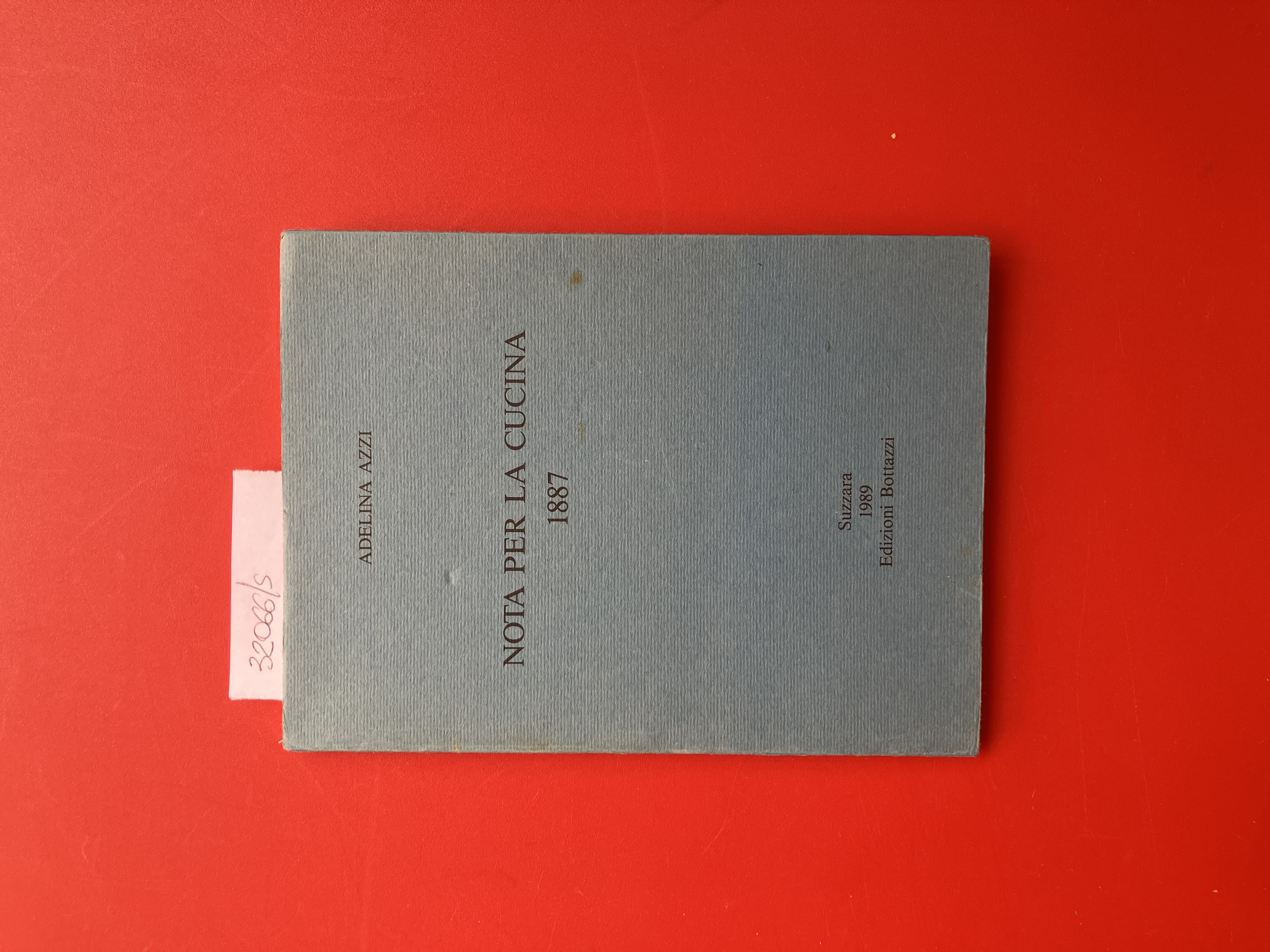 Nota per la cucina 1887