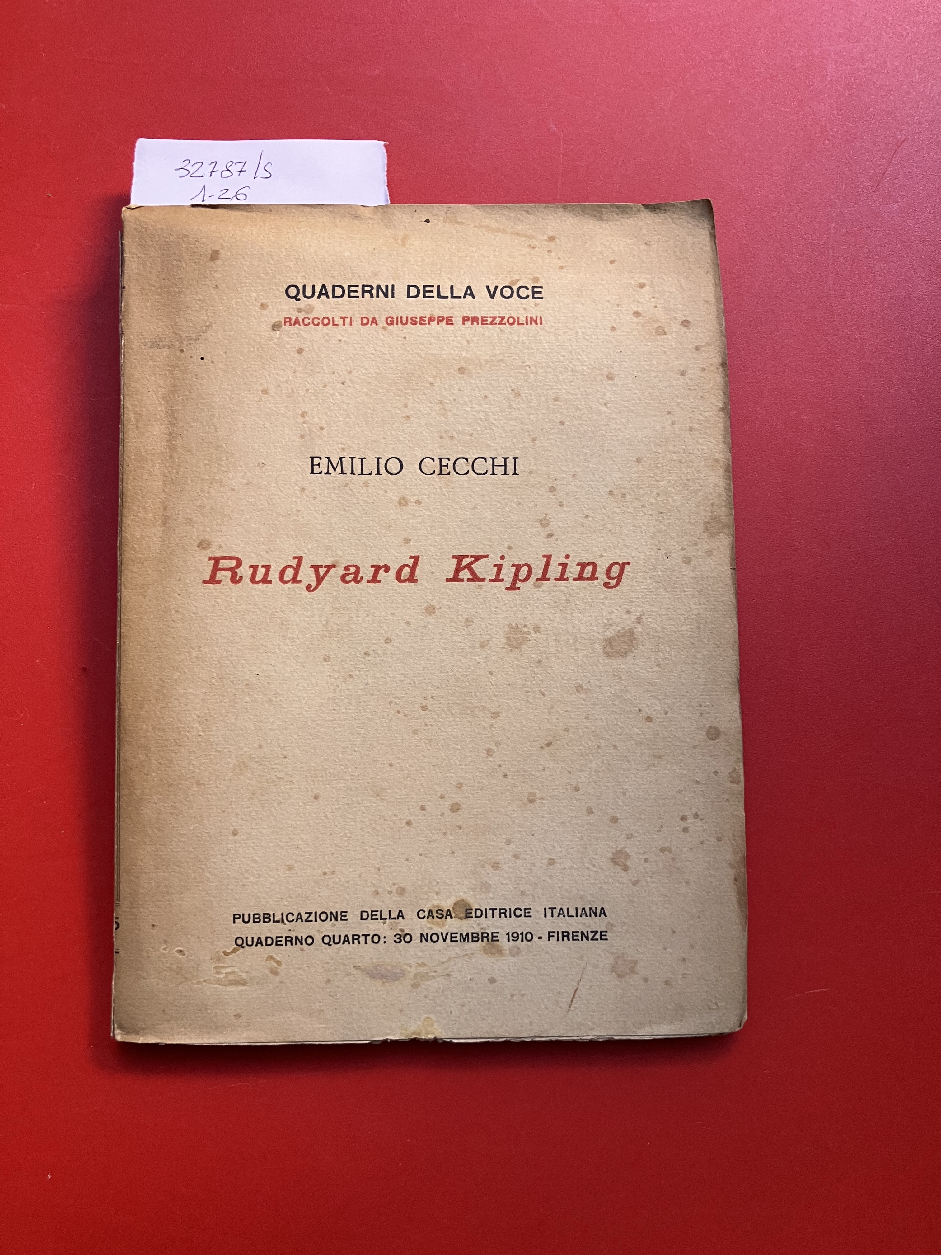 Rudyard Kipling Quaderni della Voce, IV 30 novembre 1910